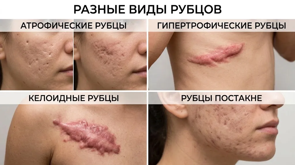 Виды рубцов